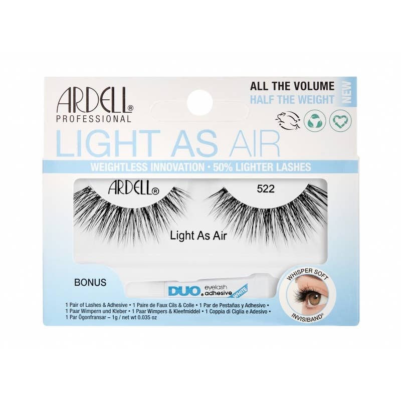 Ardell Light As Air false eyelashes packaging on a white background