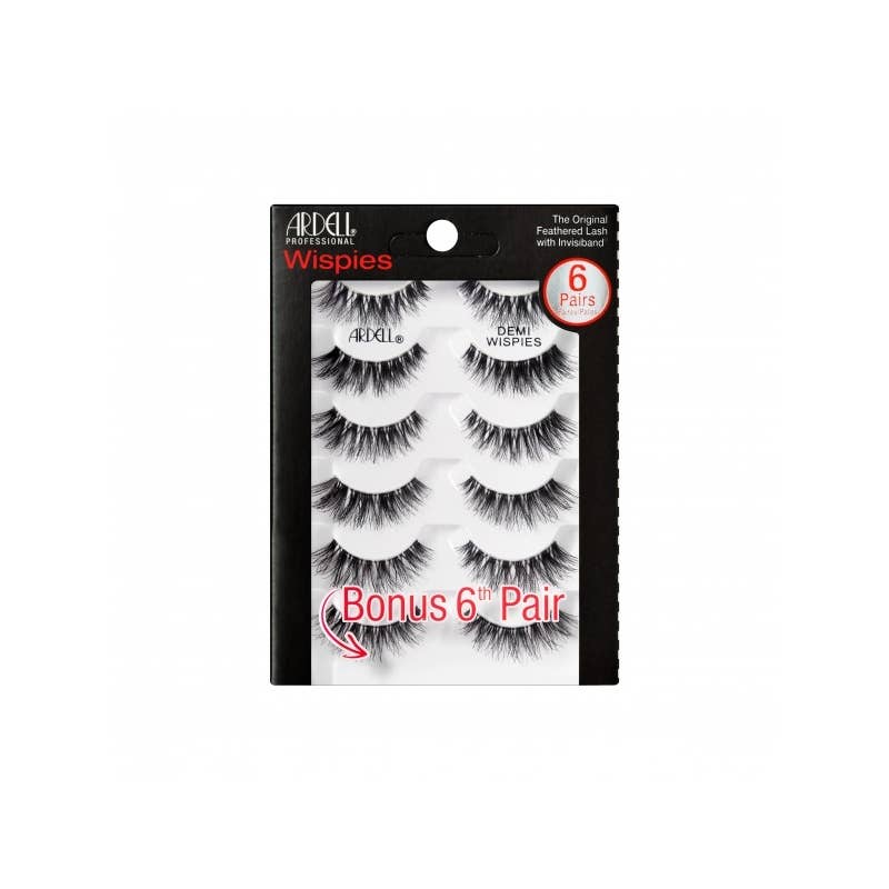 Ardell Demi Wispies Multipack 6 Pairs - Natural Wispy False Eyelashes