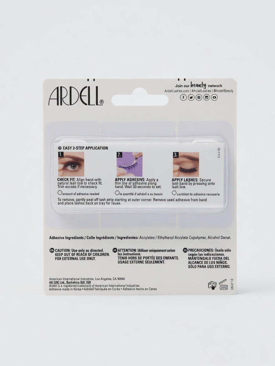 Ardell Wispies 122 Black med gratis Duo lash adhesive- Klassiska Fluffiga Svarta Lösvippor