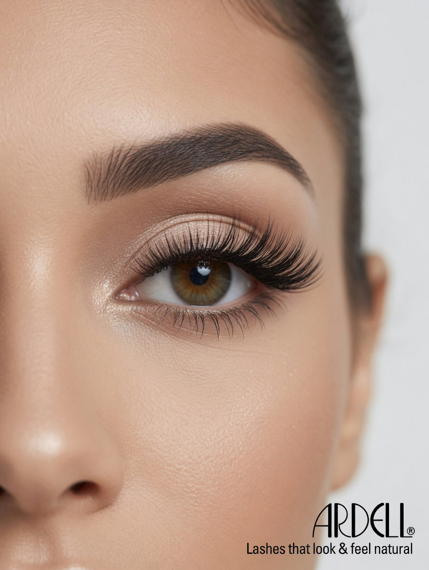 Ardell Wispies 122 Black med gratis Duo lash adhesive- Klassiska Fluffiga Svarta Lösvippor