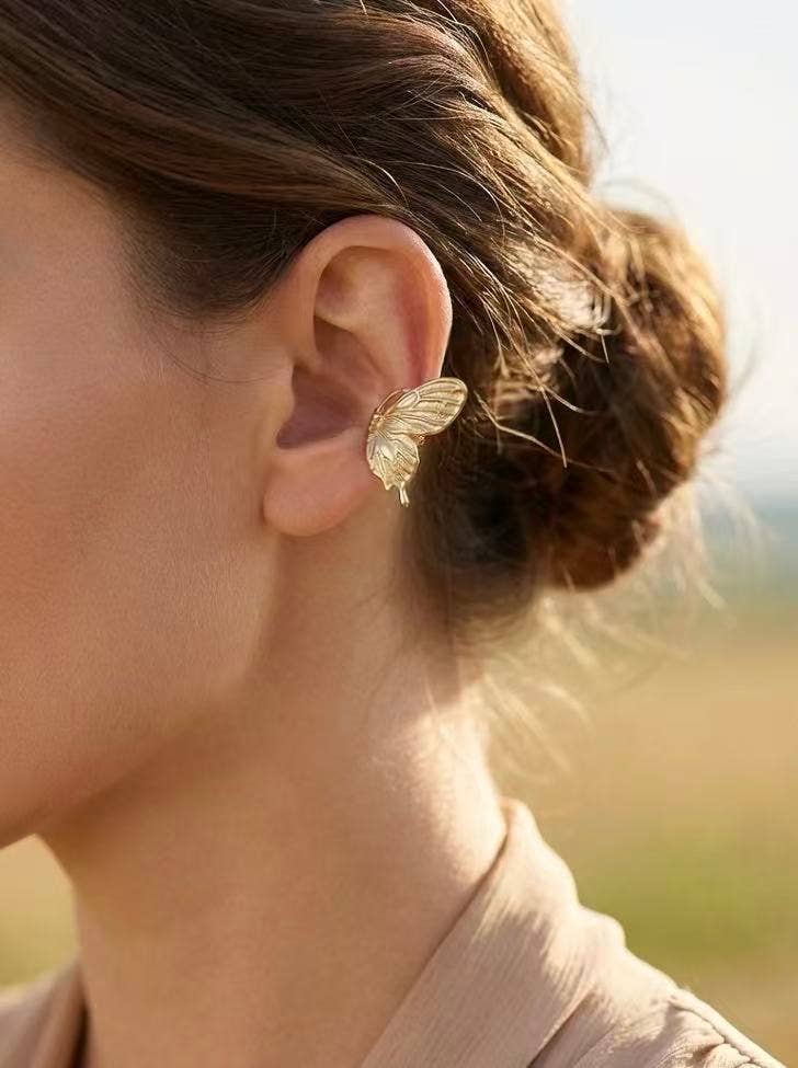 Stainless Steel Gold Earcuffs - Minimalist Ear Cuffs