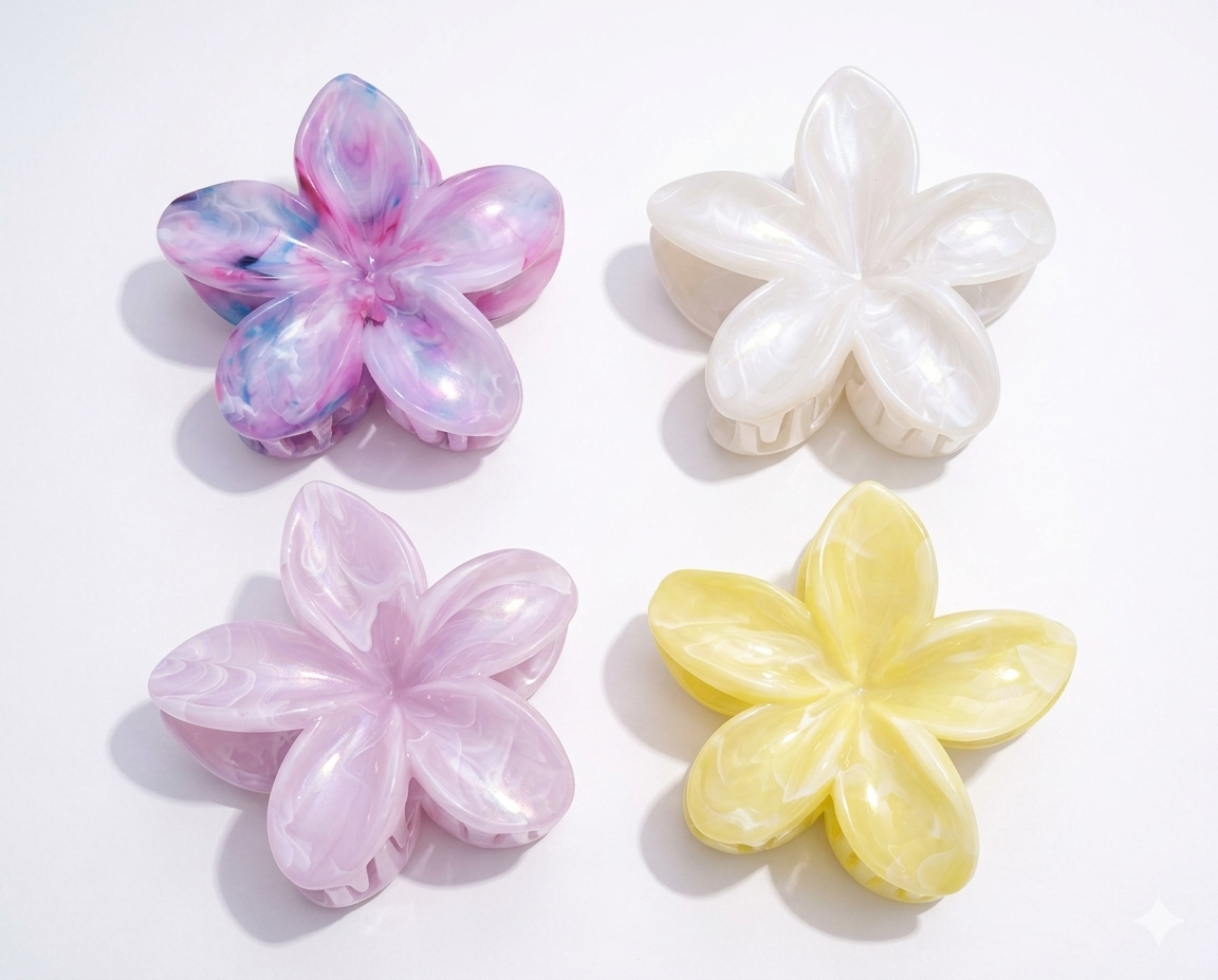 flower-shaped hair clip